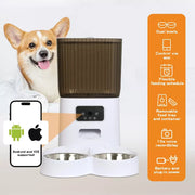 Pawz 5L Auto Pet Feeder Automatic Camera Cat Dog Smart Wi-Fi App Food Dispenser