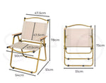Levede Camping Chair Folding Outdoor Portable Foldable Fish Chairs Beach Picnic