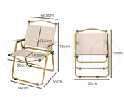 Levede Camping Chair Folding Outdoor Portable Foldable Fish Chairs Beach Picnic
