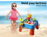 21pc Kids Sand Water Activity Play Table Child Fun Outdoor Sandpit Toys Set