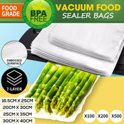 Food Vacuum Sealer Storage Bags Fresh Saver Kitchen Sealing Commercial Grade