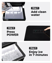 Spector Portable Ice Maker Machine Commercial 2.1L Drink Ice Cube Bar Countertop