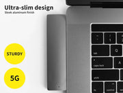 USB 3.0 Type-C HUB 6 Port Powered Adapter High Speed Splitter for Macbook pro