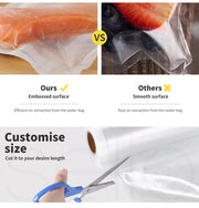 Toque 2 Rolls 22cm and 28cm Commercial Grade Vacuum Food Sealer Bag Kitchen Food