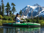 Intex Inflatable Kayak Boat K1 Sports Challenger 1 Seat Person Floating Oar Lake