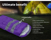 Mountview Sleeping Bag Single Bags Outdoor Camping Hiking Thermal -10℃ Tent