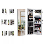 Levede Mirror Jewellery Cabinet Full Length Makeup Storage Jewelry Organiser Box