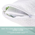 Dreamz 2x Memory Foam Pillow Bamboo Pillow Cushion Hypoallergenic Cover 70x40cm