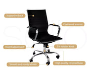 Levede Office Chair Gaming Chairs Executive Mid-Back Computer PU Leather Seat