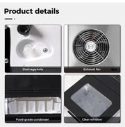 Spector Portable Ice Maker Machine Commercial 2.1L Drink Ice Cube Bar Countertop