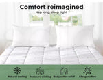 Dreamz Bamboo Pillowtop Mattress Topper Protector Cover Underlay Pad Double