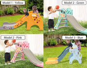Kids Slide Swing Basketball Ring Hoop Activity Center Toddlers Play Set Outdoor