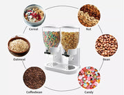 Toque Double Cereal Dispensers Grain Storage Box Nut Dry Food Candy Container