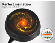 Toque 30cm Cast Iron Frying Pan Non Stick Steak Skillet Round BBQ Grill