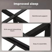 Levede Queen Bed Frame PU Mattress Base Storage Drawer Headboard USB Charge