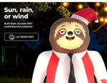 Christmas Inflatable Sloth 1.8M Xmas Party Decoration LED Lights Outdoor