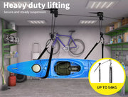 Monvelo Kayak Hoist Pulley 54KG Bike Holder Lift Garage Ceiling Storage Rack
