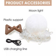 Dimmable 3D Magical Moon Lamp USB LED Night Light Moonlight Touch Sensor Lamp au