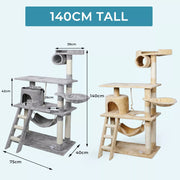 Pawz Cat Tree Wooden Scratching Post Scratcher Condo House Tower Toys 67-168cm