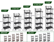 Levede Plant Stand 3/4/5 Tiers Outdoor Indoor Metal Flower Rack Garden Shelf