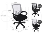 Levede Office Chair Gaming Computer Mesh Chairs Executive Seating Black Grey