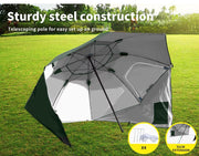 Mountview Beach Umbrella Outdoor Umbrellas Garden Sun Shade Shelter 2.13M Green