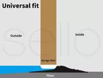 Traderight Garage Seal Door Weather Strip Soild Rubber Threshold Waterproof