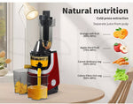 Slow Juicer Cold Press Juicers Extractor Whole Fruit Vegetable Health Processor
