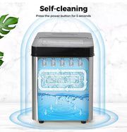 Spector Ice Maker Machine Commercial 2.1L Cube Tray 15KG/24H Stainless Steel