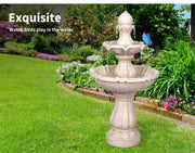 Lambu Solar Water Feature Fountain Garden Outdoor  Bird Bath Indoor LEDs Lighted