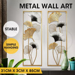 Large Metal Wall Art Leaf Tree Of Life Hanging Home Decor Sculpture Garden Pair