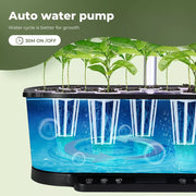 Hydroponics Growing System Indoor Seed Germination Garden Starter Kit 15 Pots