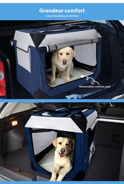 Pawz Pet Soft Crate Dog Cat Carrier Travel Cage Folding Kennel Metal Frame Large