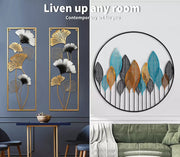 Large Metal Wall Art Framed Home Decor Hanging Flower Leaf Sculpture Outdoor