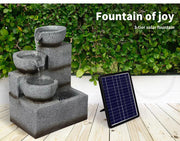 Lambu Solar/Electric Fountain Water Bird Bath Power Pump Indoor Garden Outdoor