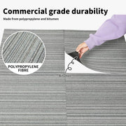 Marlow 20x Carpet Tiles Box Heavy Commercial Retail Office Flooring 50X50cm Blue