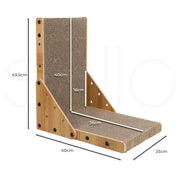 Pawz Cat Scratcher Scratching Board Corrugated Cardboard Scratch Bed Toy Pad Mat