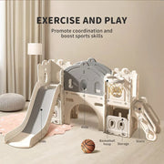 Bopeep 6 In 1 Slide Set Kids Toddlers Basketball Ring Hoop Activity Play Outdoor