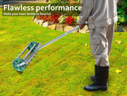 Lawn Aerator Roller Scarifier Rolling Steel Spike Tool Garden Yard Farm Grass