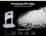 Tile Leveling System 400-2000x Clips Levelling Spacer Tiling Tools Floor Wall