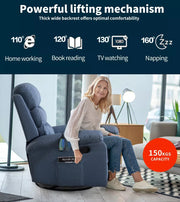 Levede Massage Chair Recliner Chairs Heated Lounge Sofa Armchair 360 Swivel