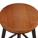Levede Bar Stools Industrial Kitchen Stool Wooden Barstools Swivel Chair Vintage