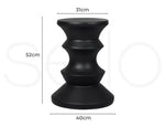 Levede Side Table Retro Terrazzo Round Magnesia Concrete Stool Bedside Outdoor