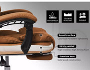 Levede Gaming Chair Office Computer Seat Racing PU Leather Executive Footrest