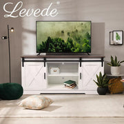 Levede TV Cabinet Entertainment Unit Stand Wooden Table Sliding Barn Door 150CM