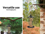 Pawz 3x Bird Feeder Hanging Wild Seed Container Hanger Stand Outdoor Garden