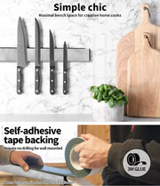 Toque Magnetic Knife Holder Rack Stainless Steel Self-adhesive Tool Storage 40cm