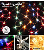 Emitto LED String Fairy Lights Net Mesh Curtain Wedding Party Xmas Decor Outdoor