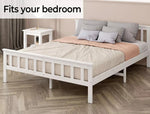 Levede Wooden Bed Frame Single Size Mattress Base Timber Trey bed-Natural Single