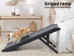 Pawz Dog Ramp Adjustable Height Stair For Bed Sofa Cat Dogs Folding White